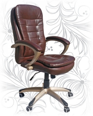 Кресло офисное LMR-106B коричневое
