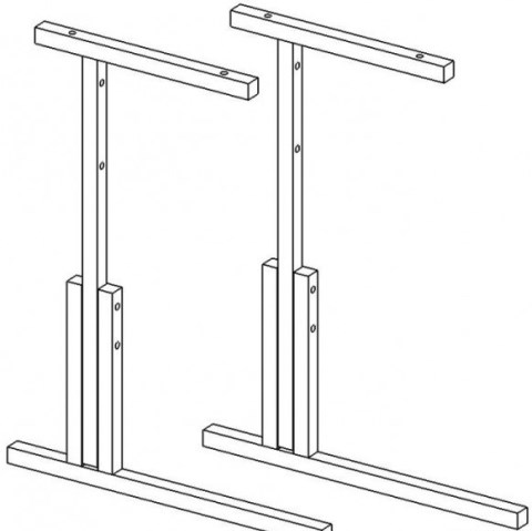 Металлокаркас ученического стола с регулировкой по высоте № 5-7